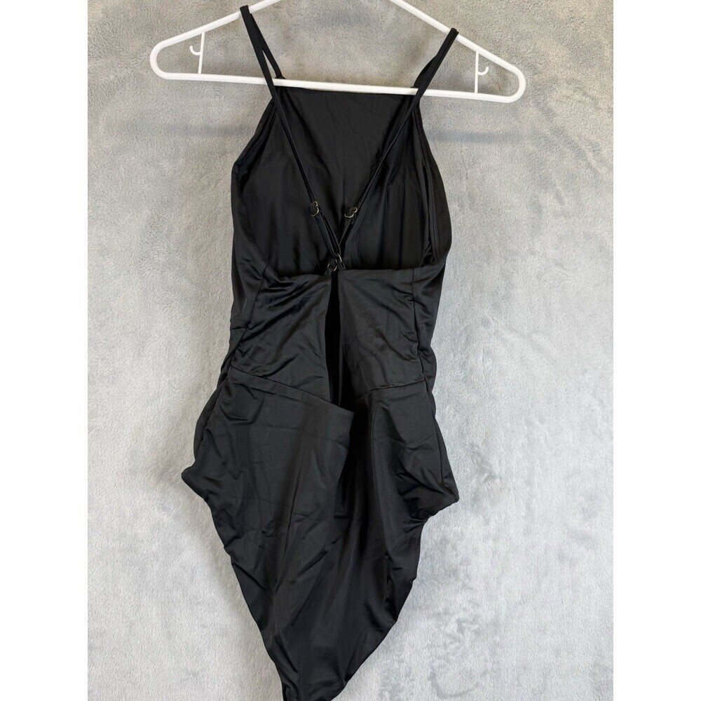 NWT Andie Black The Asbury One Piece Swimsuit Size Large Spring Break Open Back - Picture 2 of 5